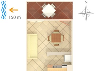 Apartment One bedroom apartment with terrace and sea view Duga Luka (Prtlog), Labin A-2367-b - Outdoor photo 19