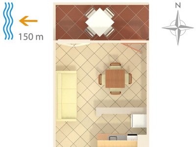 Apartment One bedroom apartment with terrace and sea view Duga Luka (Prtlog), Labin A-2367-c - Outdoor photo 22