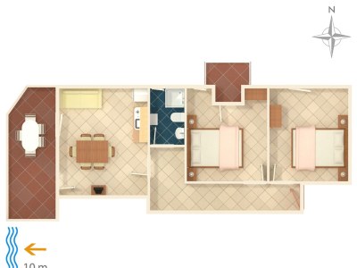 Apartment Two bedroom apartment near beach Kustići, Pag A-4086-a - Outdoor photo 30