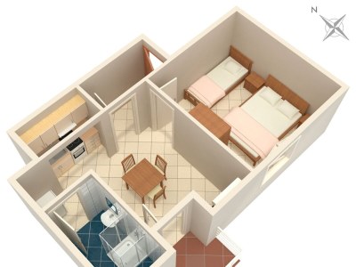 Apartment One bedroom apartment near beach Kustići, Pag A-4086-b - Outdoor photo 16