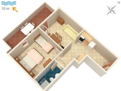 Apartment One bedroom apartment near beach Kustići, Pag A-4086-c - Outdoor photo 18