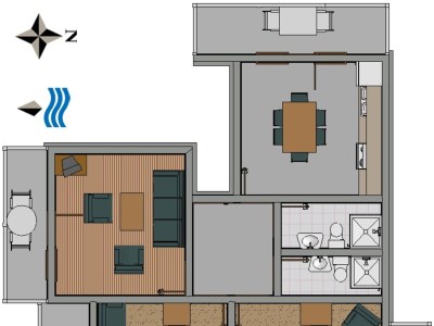 Apartment Two bedroom apartment with balcony and sea view Podgora, Makarska A-316-c - Outdoor photo 26