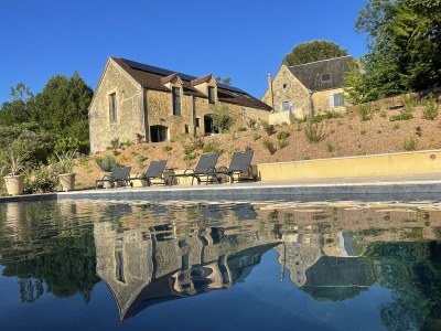 Holiday house Chaliniac : Maison en Pierre avec piscine chauffée in CARLUX - Holiday house