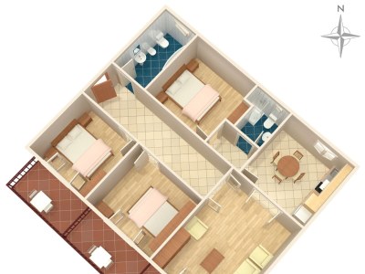 Apartment Three bedroom apartment near beach Podgora, Makarska A-6789-a - Outdoor photo 27