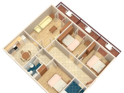 Apartment Three bedroom apartment near beach Podgora, Makarska A-6789-a - Outdoor photo 28