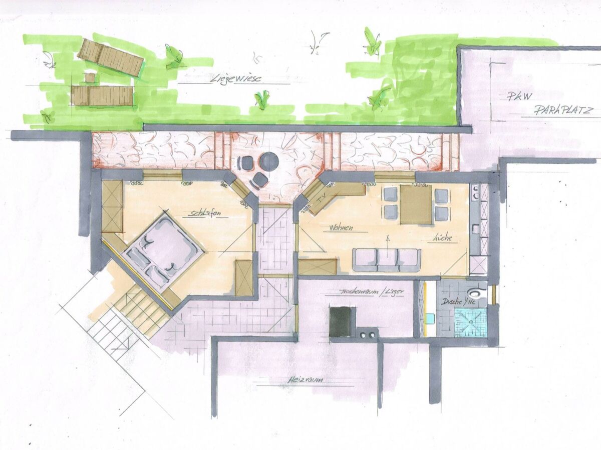 Apartment Appartement 44 m²/1 Schlafzimmer/1x DU/WC - Outdoor photo 2