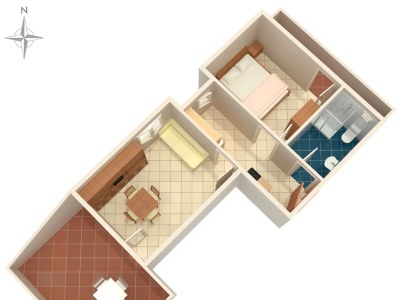 Apartment One bedroom apartment with terrace and sea view Potočnica, Pag A-4096-a - Outdoor photo 20