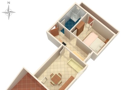 Apartment One bedroom apartment with terrace and sea view Potočnica, Pag A-4096-c - Outdoor photo 19