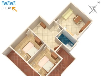 Apartment Two bedroom apartment with terrace Povljana, Pag A-6468-b - Outdoor photo 28