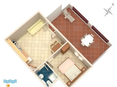 Apartment One bedroom apartment near beach Tri Žala, Korčula A-174-b - Outdoor photo 27