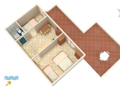 Apartment Two bedroom apartment near beach Tri Žala, Korčula A-174-d - Outdoor photo 32