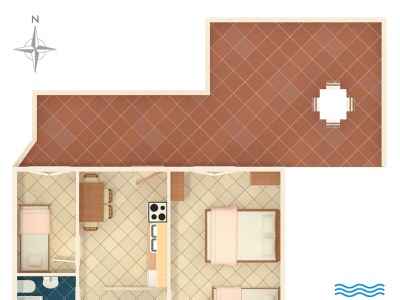 Apartment Two bedroom apartment near beach Tri Žala, Korčula A-174-d - Outdoor photo 34