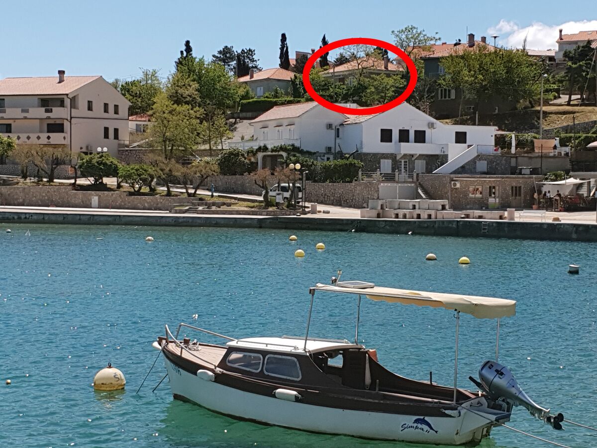 Apartment Three bedroom apartment with terrace and sea view Šilo, Krk A-18703-a