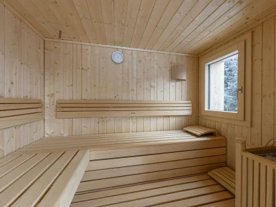 Apartment Ferienwohnung mit 3 Schlafzimmern & Sauna - Features photo 12