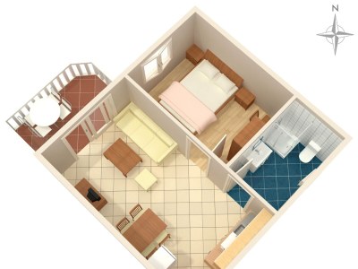 Apartment One bedroom apartment with terrace Palit, Rab A-3210-f - Outdoor photo 29