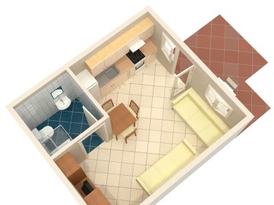 Apartment Studio flat with terrace and sea view Crikvenica AS-10437-a - Outdoor photo 23