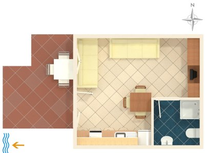 Apartment Studio flat with terrace and sea view Crikvenica AS-10437-a - Outdoor photo 24