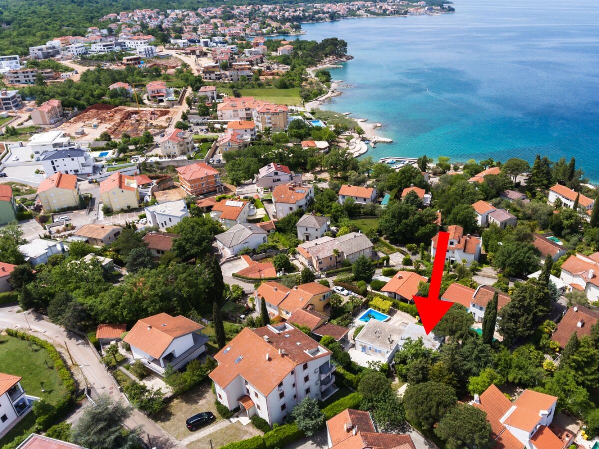 Apartment Two bedroom apartment with balcony and sea view Vantačići, Krk A-19279-a