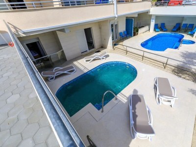 Apartment Two bedroom apartment with terrace and sea view Brela, Makarska A-19998-b - Outdoor photo 7