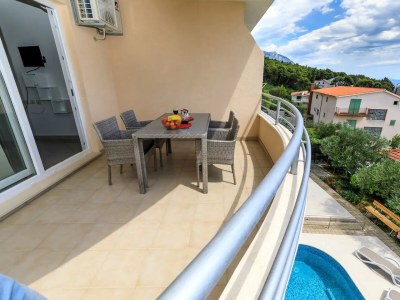 Apartment Two bedroom apartment with terrace and sea view Brela, Makarska A-19998-b - Outdoor photo 25