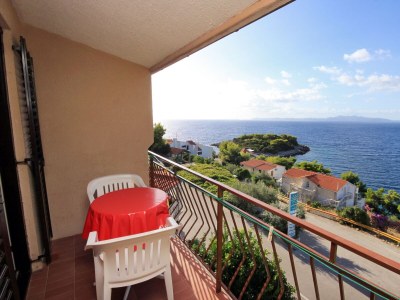 Apartment One bedroom apartment with balcony and sea view Prižba, Korčula A-9227-a - Outdoor photo 16