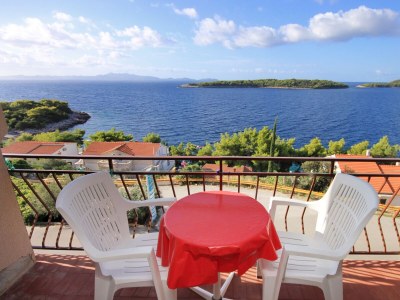 Apartment One bedroom apartment with balcony and sea view Prižba, Korčula A-9227-b - Outdoor photo 16