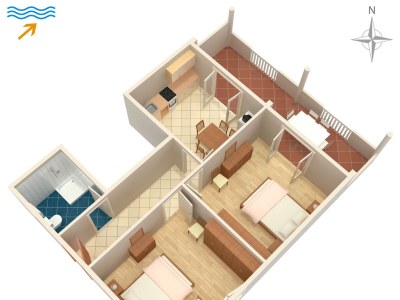 Apartment Two bedroom apartment with terrace and sea view Kraj, Pašman A-331-a - Outdoor photo 31