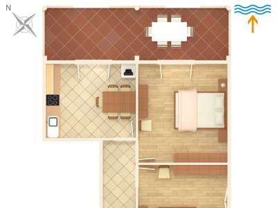 Apartment Two bedroom apartment with terrace and sea view Kraj, Pašman A-331-a - Outdoor photo 33