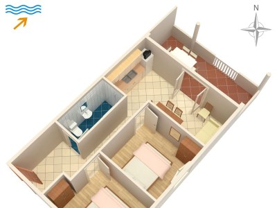 Apartment Two bedroom apartment with terrace and sea view Kraj, Pašman A-331-c - Outdoor photo 29