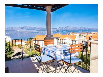 Apartment One bedroom apartment with terrace and sea view Postira, Brač A-17323-b in Postira - Apartment