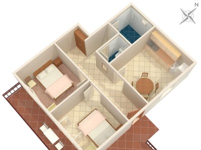 Apartment Two bedroom apartment with terrace and sea view Gršćica, Korčula A-132-a - Outdoor photo 32