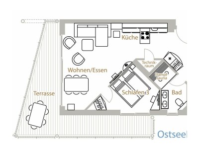 Holiday apartment Ferienwohnung "OstseeLounge" Priwall Travemünde - Document photo 23