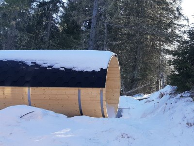 Holiday room Ferienhaus, Dusche und Bad, WC, waldseitig - Outdoor photo 17