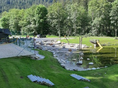 Holiday room Ferienhaus, Dusche und Bad, WC, waldseitig - Outdoor photo 46