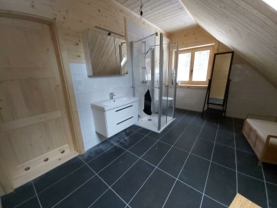 Holiday room Ferienhaus, Dusche und Bad, WC, waldseitig - Features photo 69