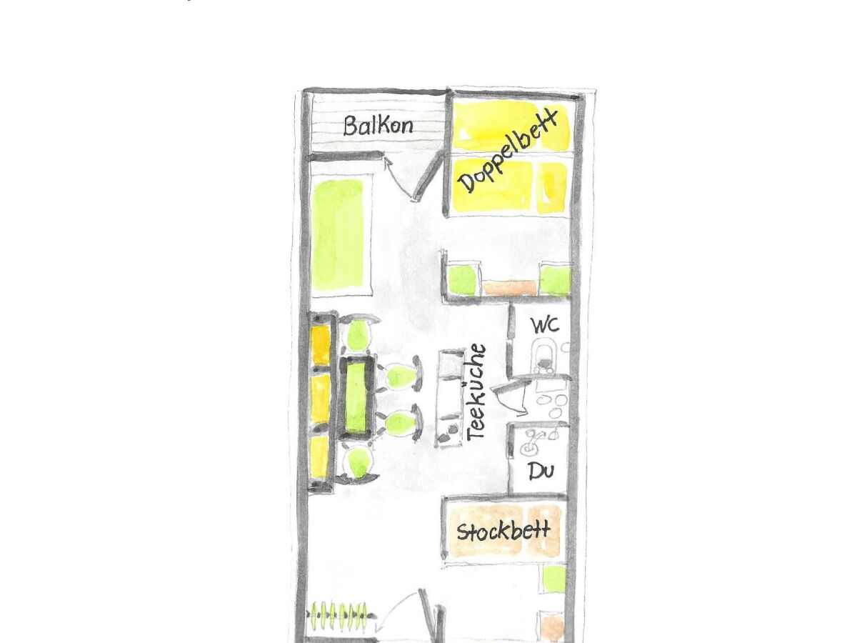 Apartment 6er-Familien Apartment