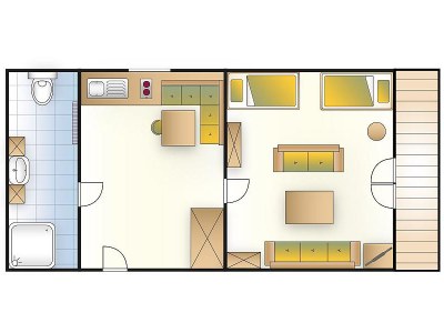 Holiday apartment Haus Gottstein Appartement/Fewo, Dusche, WC, Wohn-/Schlafraum Ferienwohnung Nusche - Document photo 21